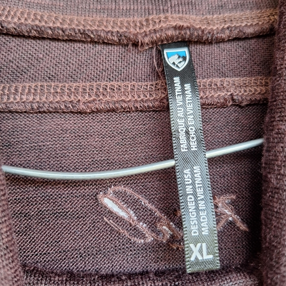 Kuhl Womens XL High Neck Sweater Hiking Outdoors Thumb Holes Gorpcore Granola - Picture 6 of 8